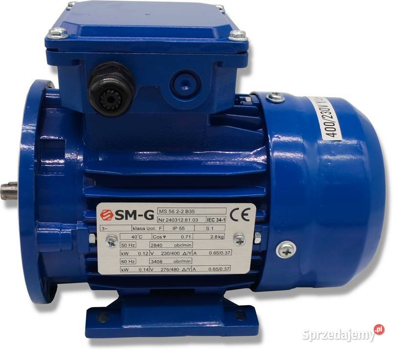 SILNIK ELEKTRYCZNY Z KOŁNIERZEM 012kW 230V 2840 Solec Kujawski