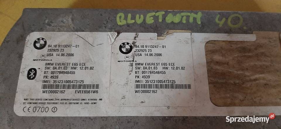 Moduł sterownik Bluetooth GSM BMW E65 E66 E87 Włoszczowa