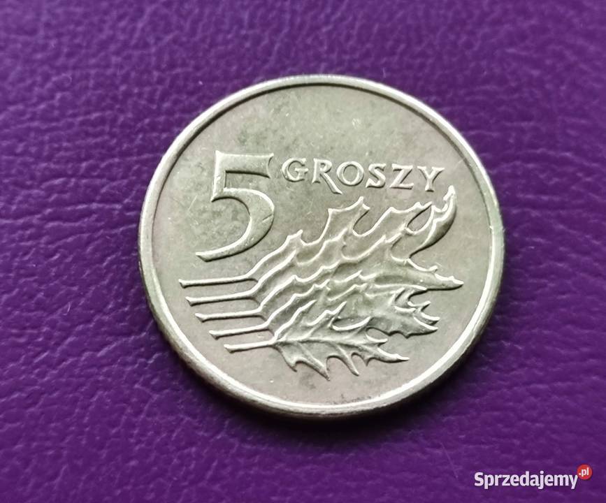 Moneta 5 groszy 20 6 r Destrukt menniczy Pruszków sprzedam