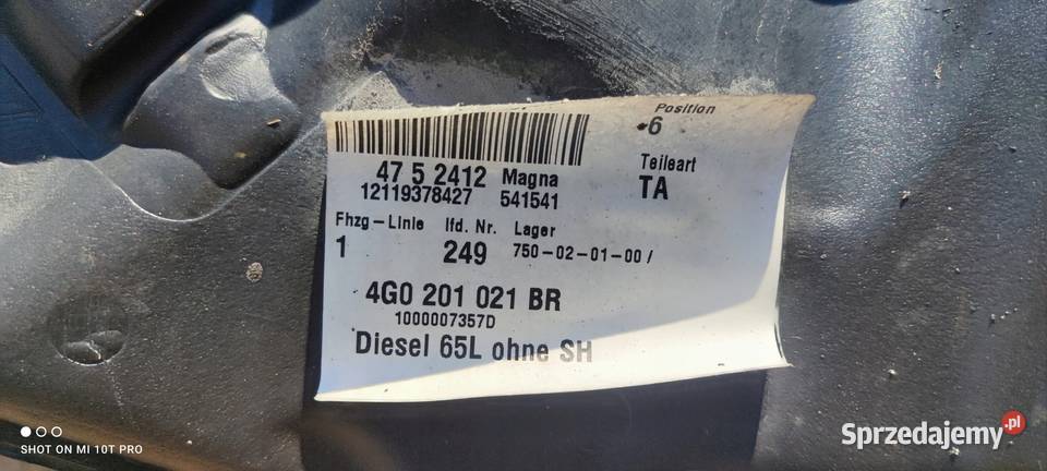 BAK ZBIORNIK PALIWA AUDI A6 C7 30 TDI Przystajń