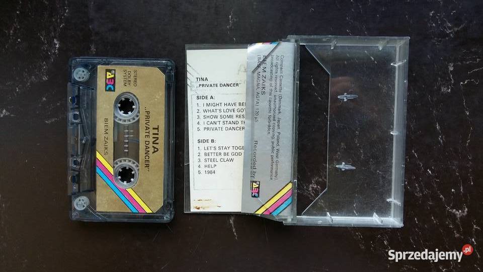 Kaseta magnetofonowa Tina Turner Private dancer kaseta Płyty i kasety Siemiatycze