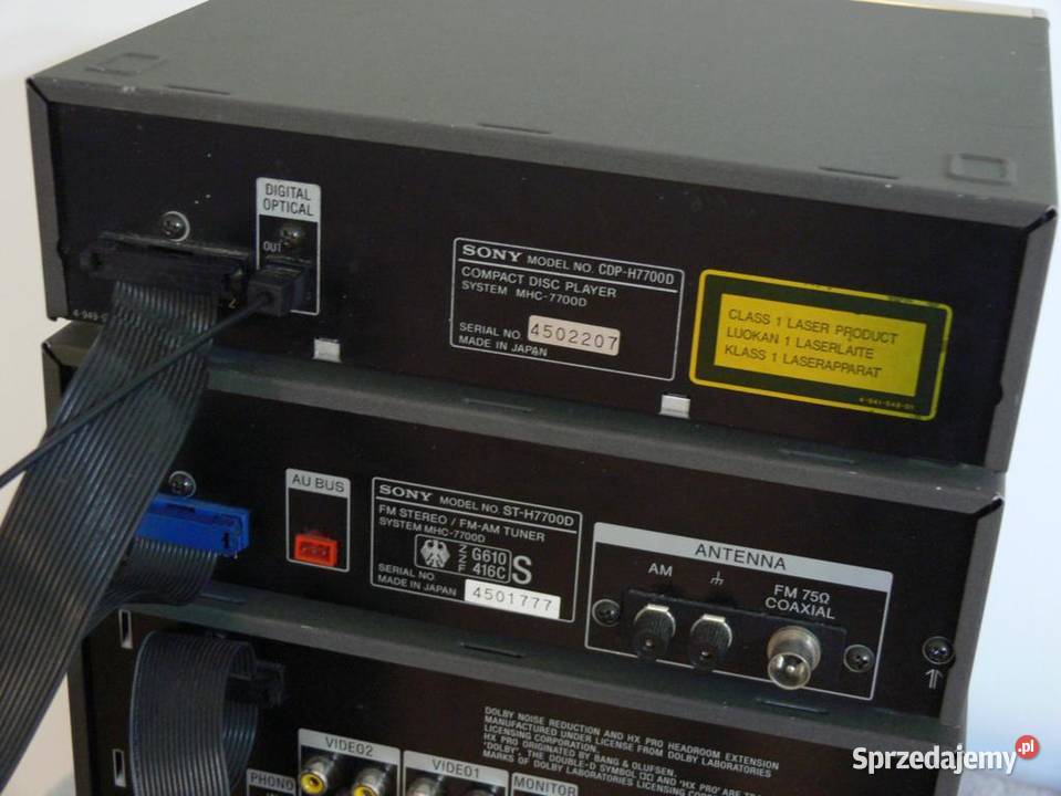 Wieża Sony MHC7700 złota WYSYŁKA Jasło