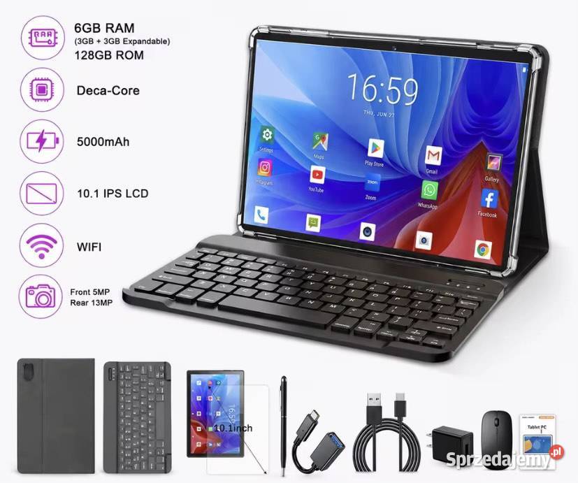 Tablet 101 cala T30 PRO Android 13 SIM Kraków
