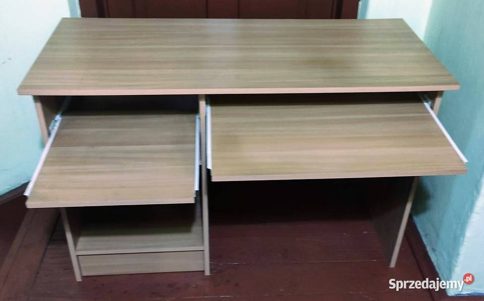 Stolik biurko komputerowe z wysuwanymi półkami 74cm Stoły, krzesła, biurka Pruszków sprzedam