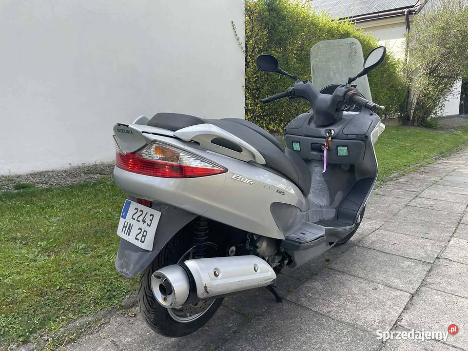 SUZUKI BURGMAN 125 2008 R 100 Sprawny Niski Pilzno