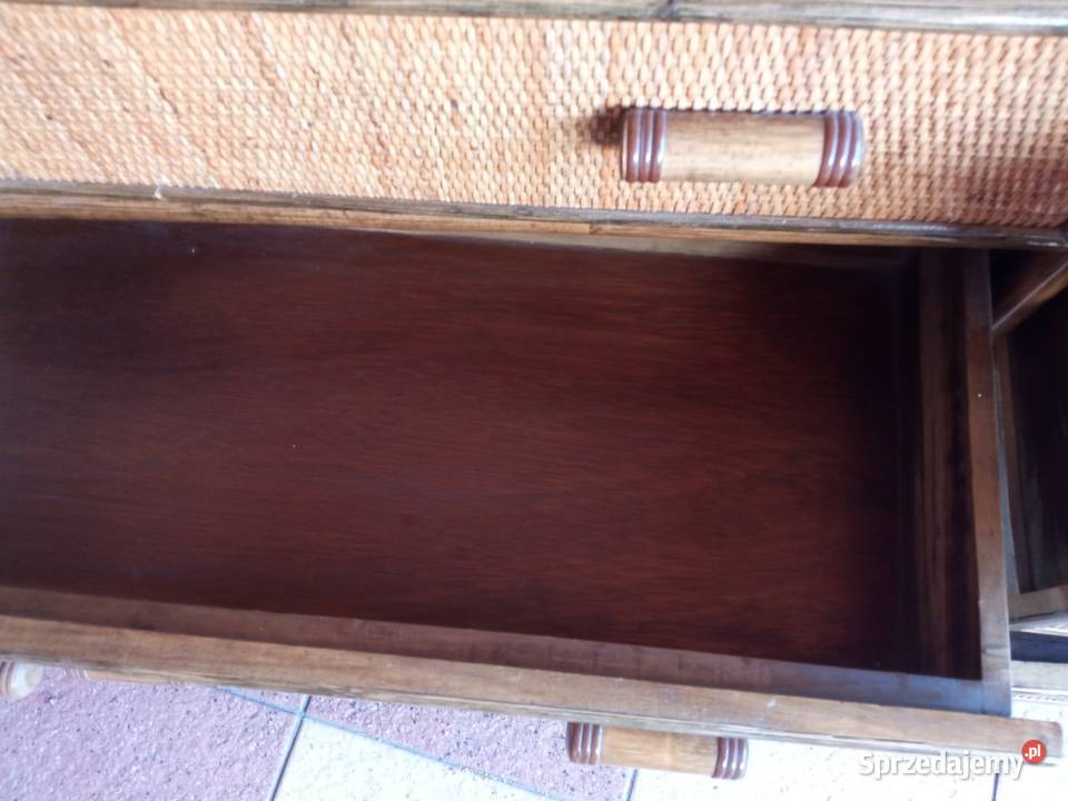 Komoda Rattanowa z szufladami 120x39x84 Komody śląskie Sosnowiec