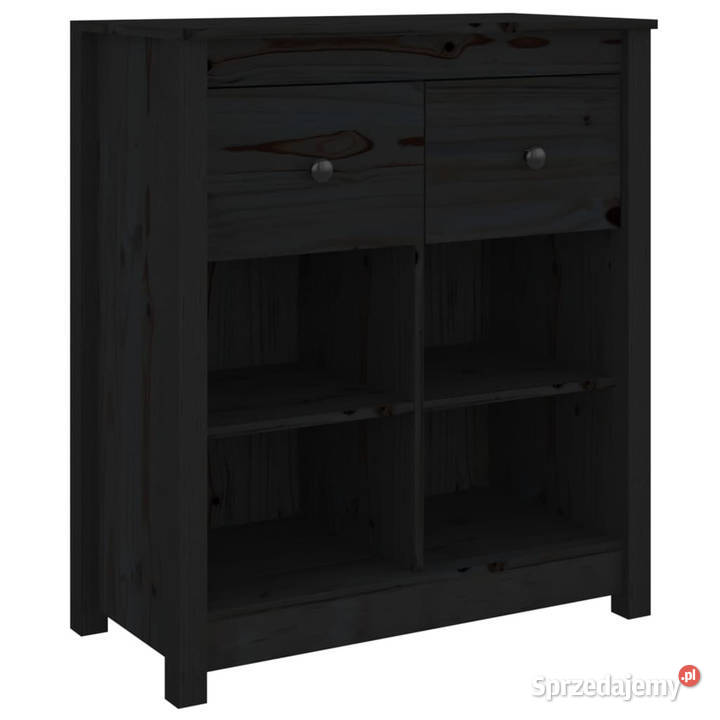 Szafka czarna 70x35x80 lite drewno sosnowe Warszawa