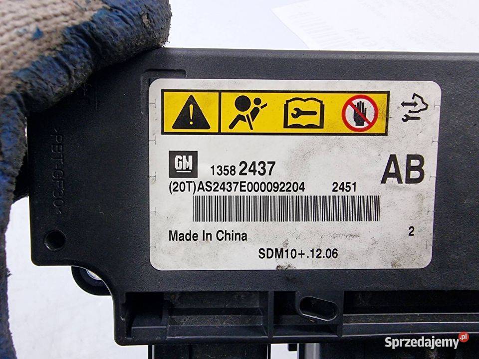 SENSOR AIRBAG CHEVROLET CRUZE 13582437 osobowe