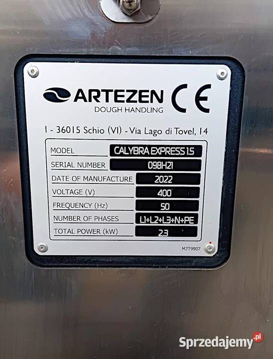 Automatyczna dzielarka do ciasta firmy Artezen śląskie Gliwice