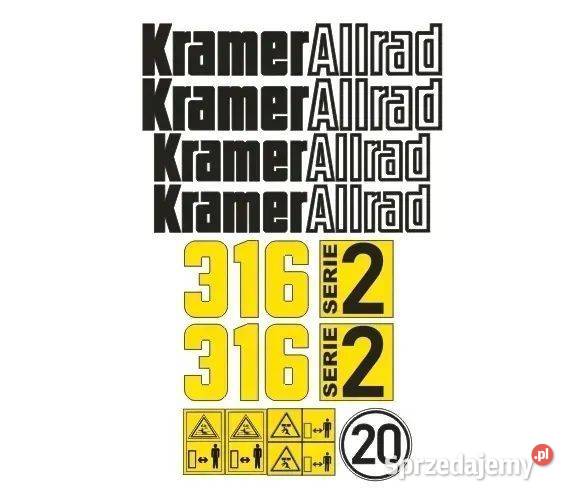 Naklejki oklejenie KRAMER ALLRAD 316 Zamiennik Karoseria Janików
