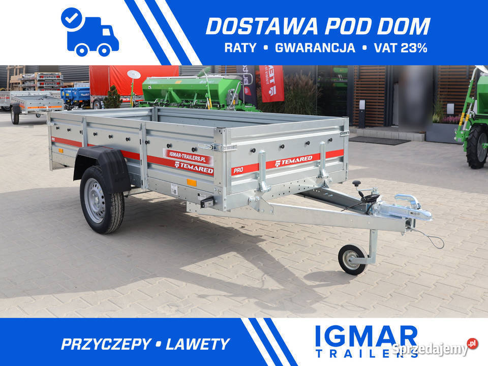 Przyczepa samochodowa TEMARED PRO 2612 DMC 750 Przyczepy