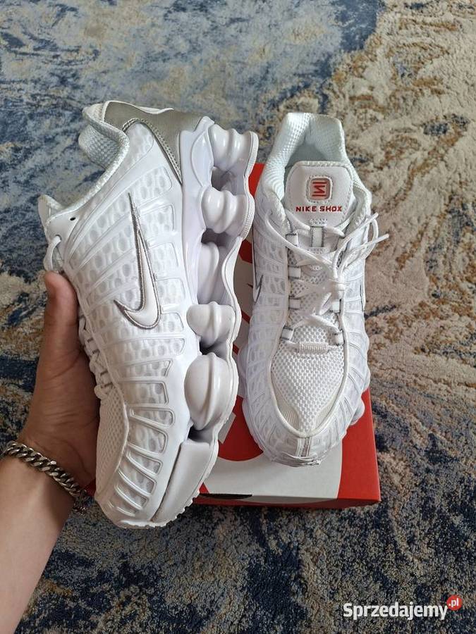 Buty Nike Shox TL White Metallic Silver r41