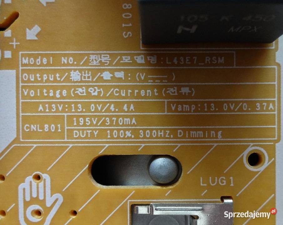 Zasilacz BN4400947J L43E7RSM Samsung UE43RU7092