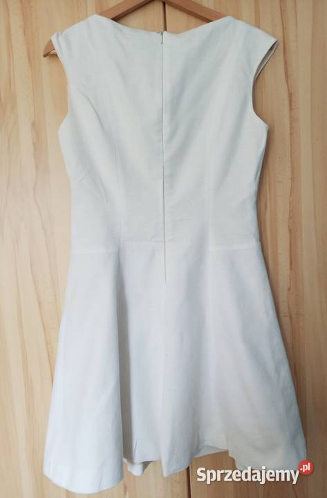 Biała elegancka sukienka ZARA M 38 Długość Mini Warszawa