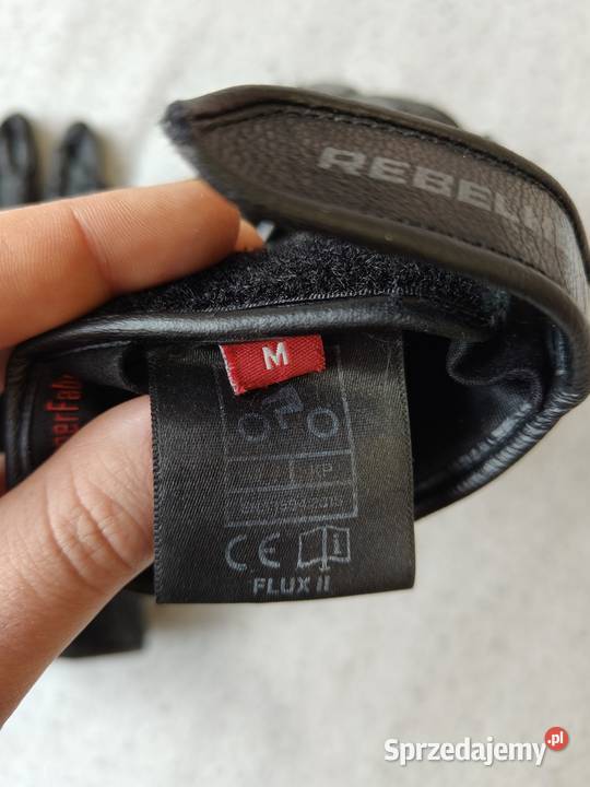 Rękawice motocyklowe Rebelhorn Flux II Black Motoryzacja sprzedam