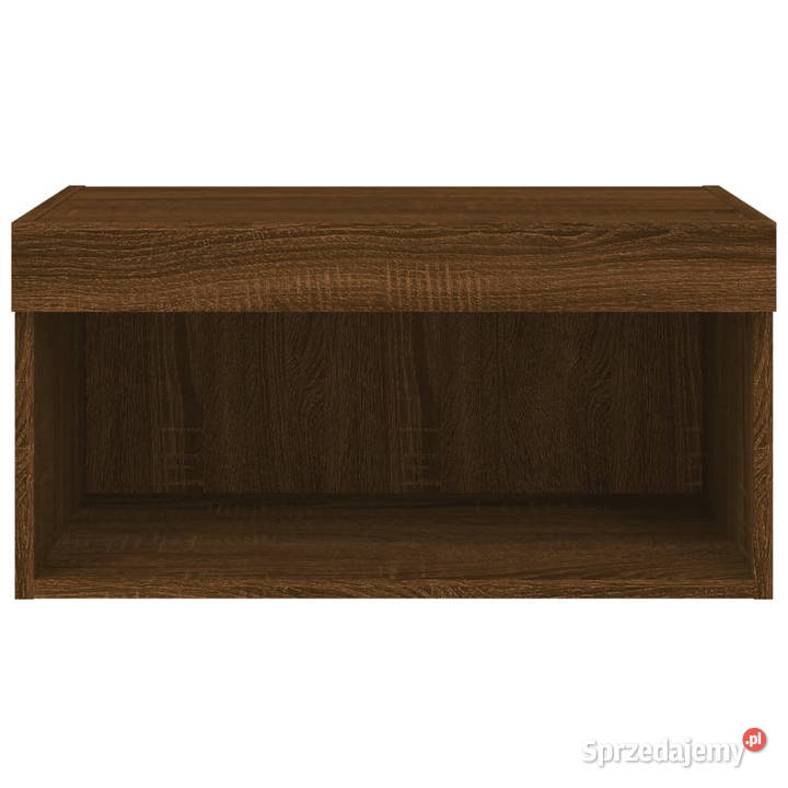 Szafka pod TV z LED kolor brązowy dąb 60x30x30 Warszawa