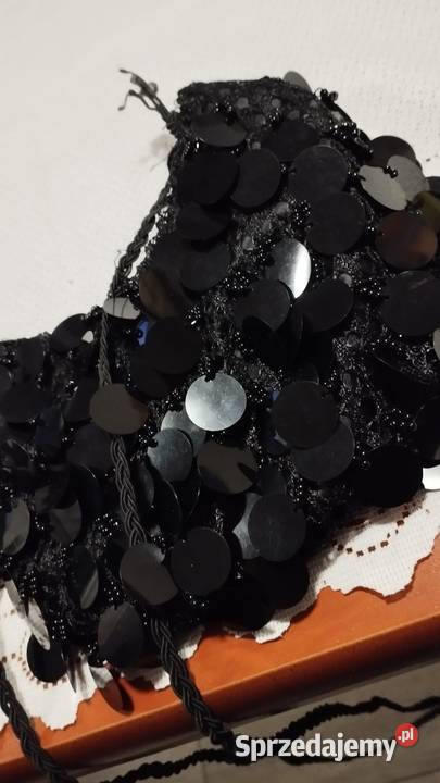 torebka mała czarna damska