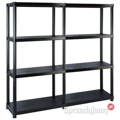Regał 4poziomowy czarny 122x305x130 Warszawa sprzedam