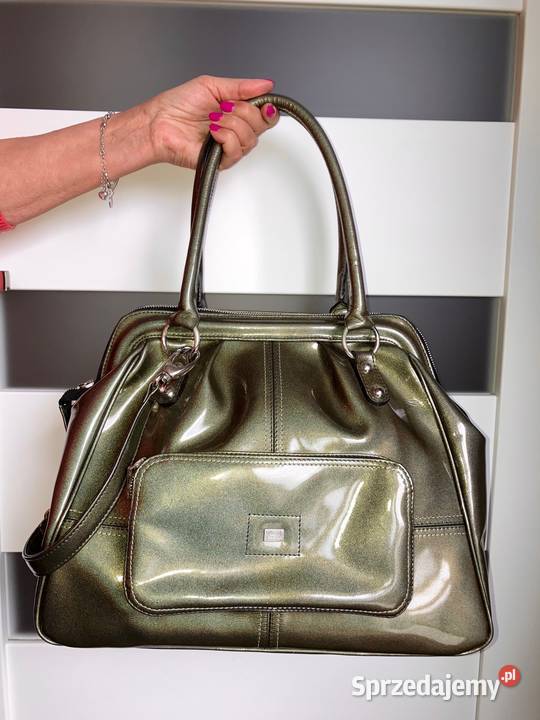 Duża piękna skórzana torebka Sagan polska Nisko