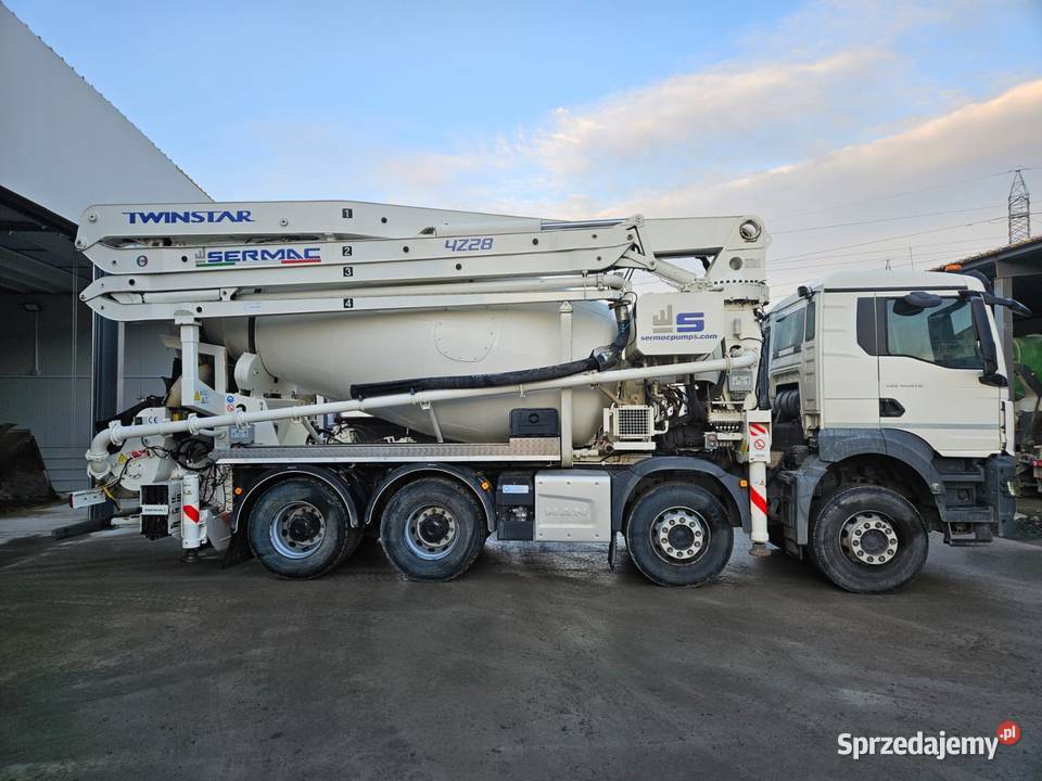 Gruszkopompa MAN TGS 41470 SERMAC 28 m nie śląskie Katowice
