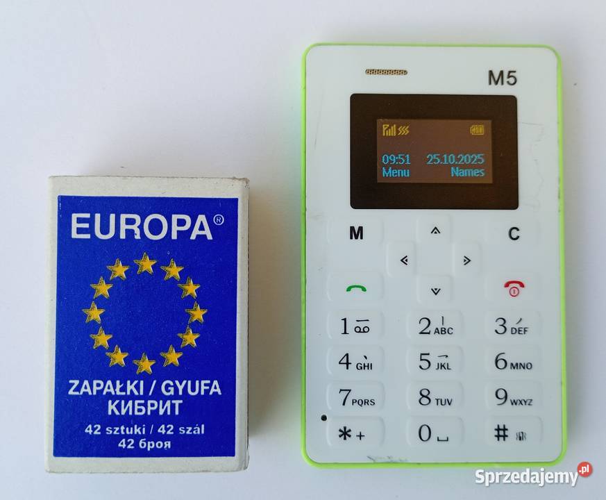 Mini telefon AEKU M5 micro SIM biało zielony 0 małopolskie Tarnów