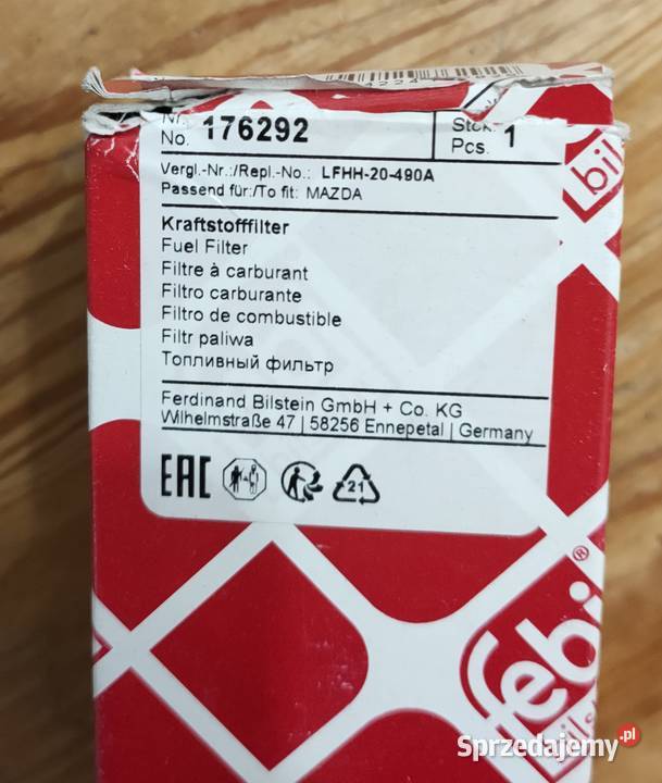 FILTR PALIWA 176292 FEBI BILSTEIN FORD FOCUS II osobowe
