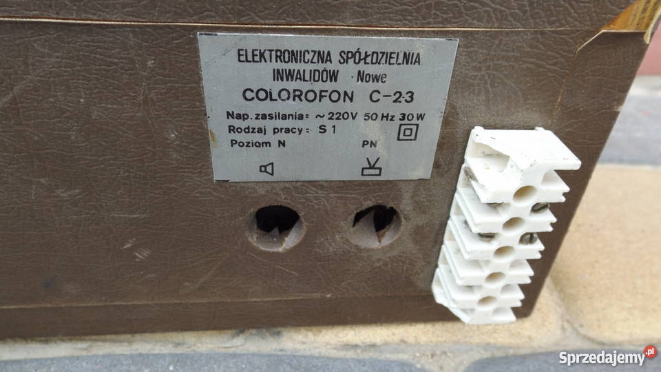 Stary gramofon unitra głośniki colorofon Grodziczno