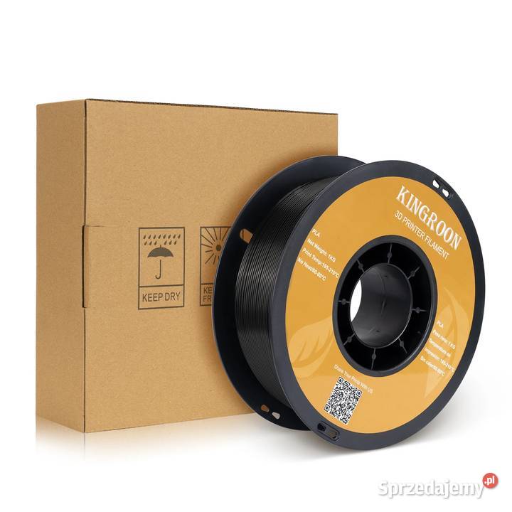 KINGROON FILAMENT CZARNY PETG 175mm 1 USB Płock