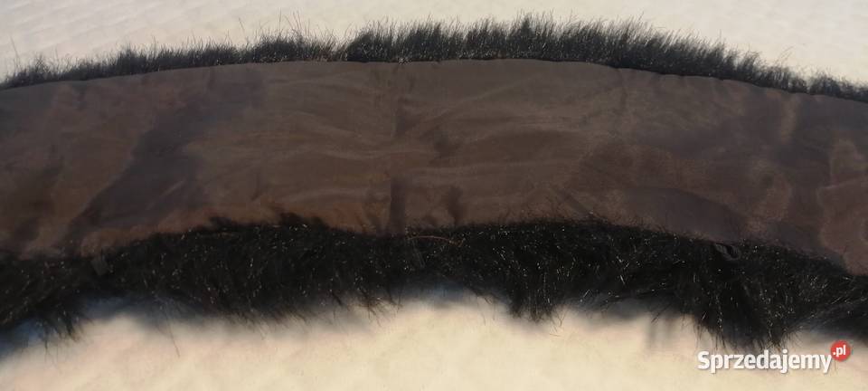 Przypinka do kurtki płaszcza futerko 12x66 Pozostałe Czeladź