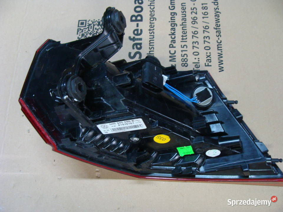 VW GOLF VIII 8 LAMPA LEWA TYLNA TYŁ LED osobowe zachodniopomorskie Goleniów sprzedam