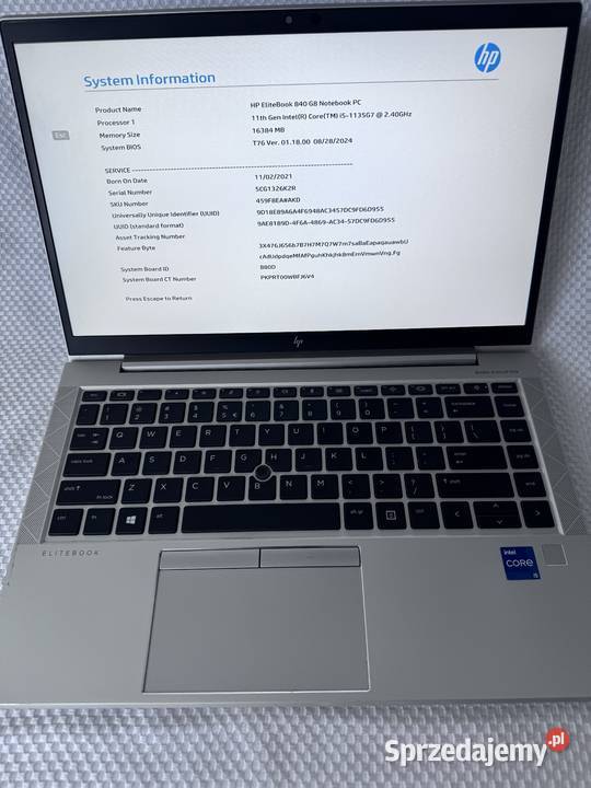 Laptop Elitebook HP 840 G8 Intel I5 Kraków