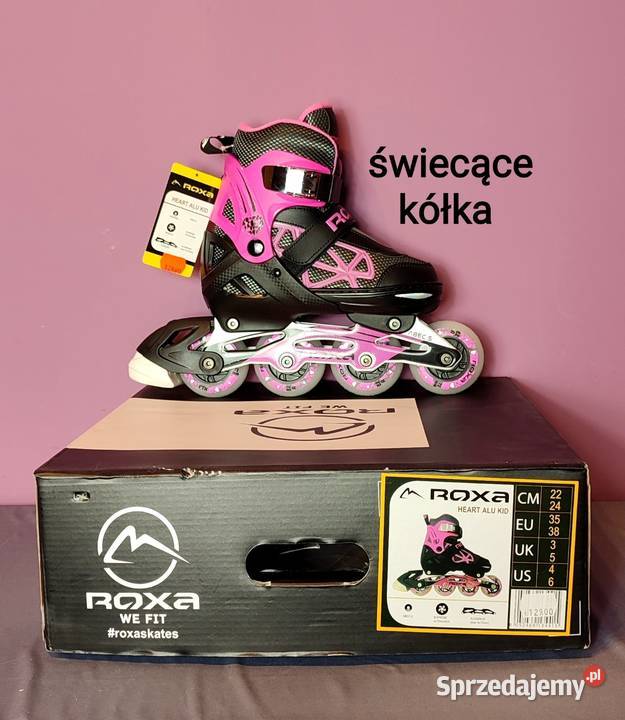 Fabrycznie NOWE rolki ROXA Heart Alu Kid r 3538 Jasień