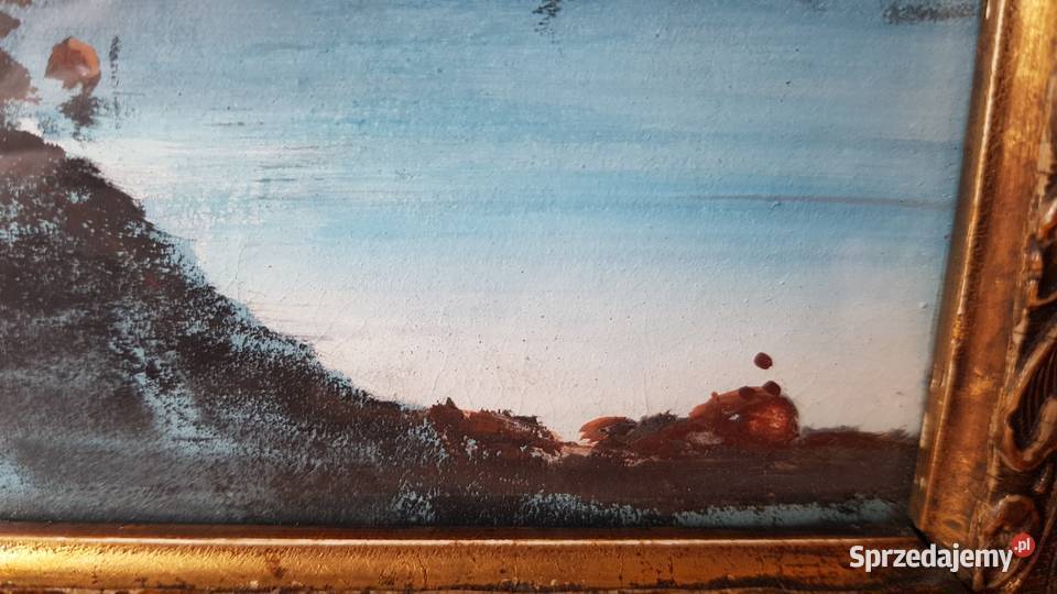 Secesyjny obraz H Lundberg 18751918 rama Peter