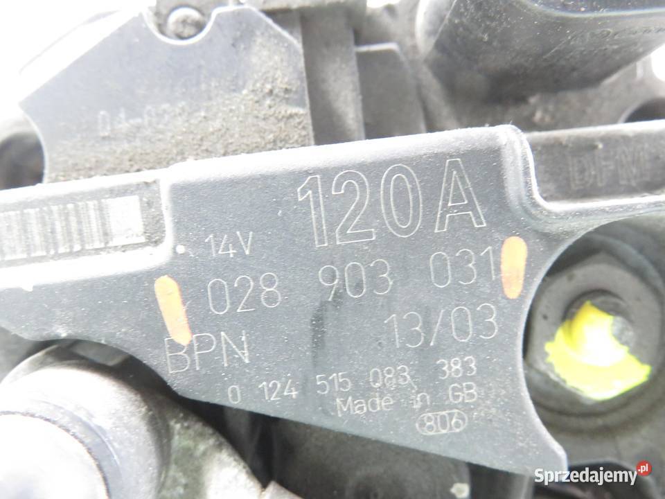 ALTERNATOR VW PASSAT B5 19 TDI 028903031 osobowe