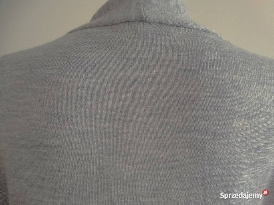 Sweter Blezer Wełniany 100 Wełna Merino Długi Łomża