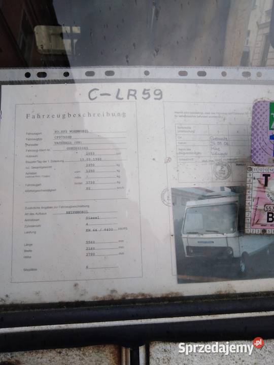 Kamper zabytek sprawny Hymer eriba Opel blitz Słubice sprzedam