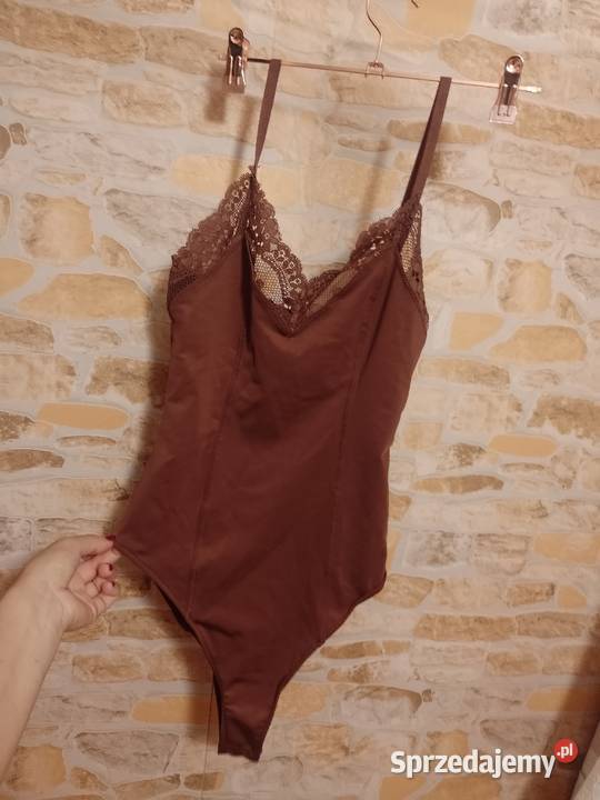 36S ZARA Brązowe Body mocno modelujące z Madrytu Kraków