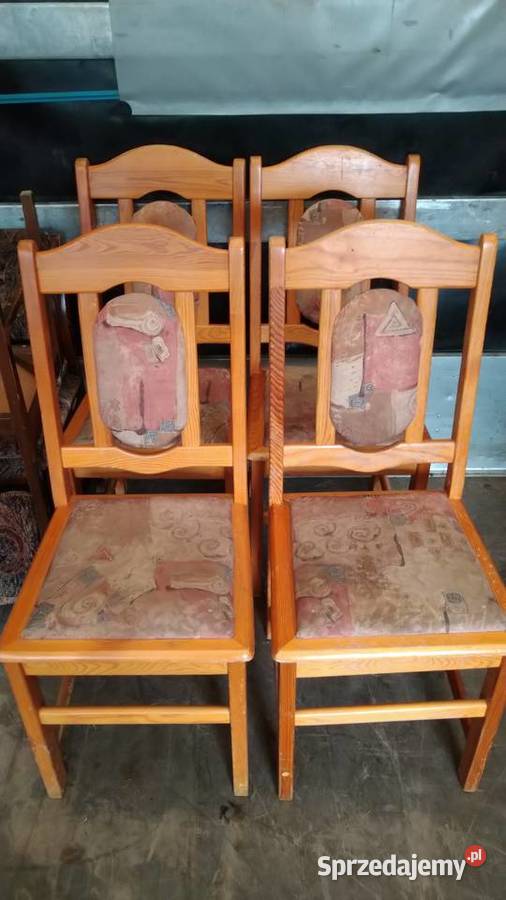 Krzesła komplet zestaw zachodniopomorskie Chojna