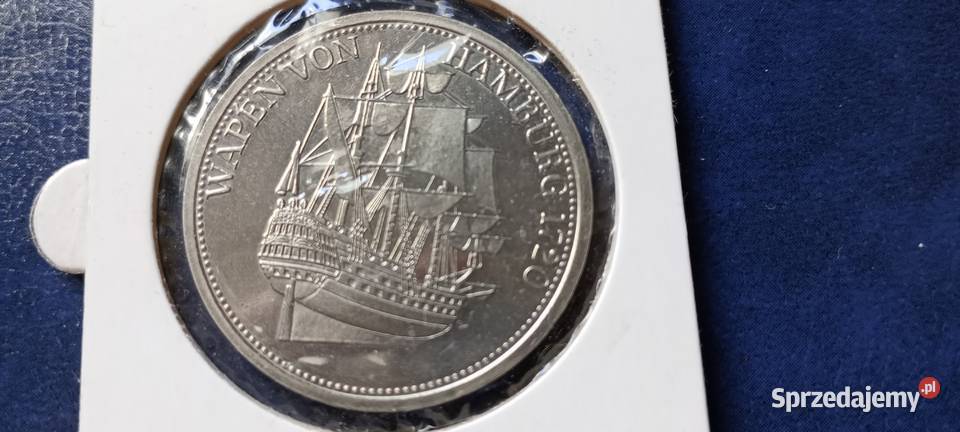 Stare monety Medal Wapen Von Hamburg 1720 Niemcy