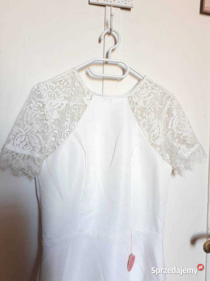 Suknia ślubna ślub cywilny do kolan Kraków