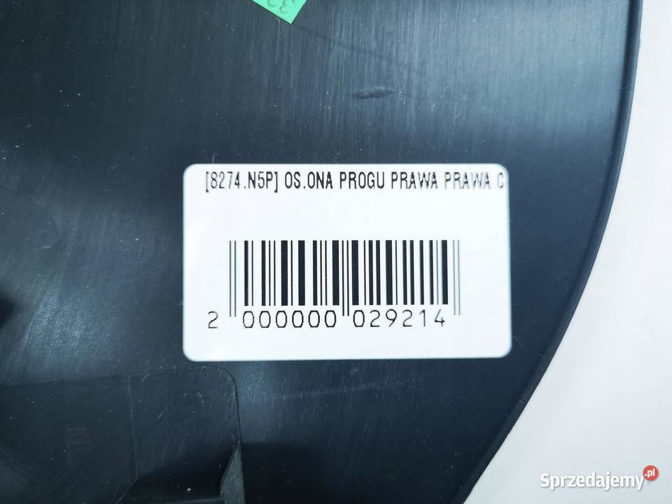NAKŁADKA NA PRÓG PRZÓD PRAWY CITROEN C2 8274N5P