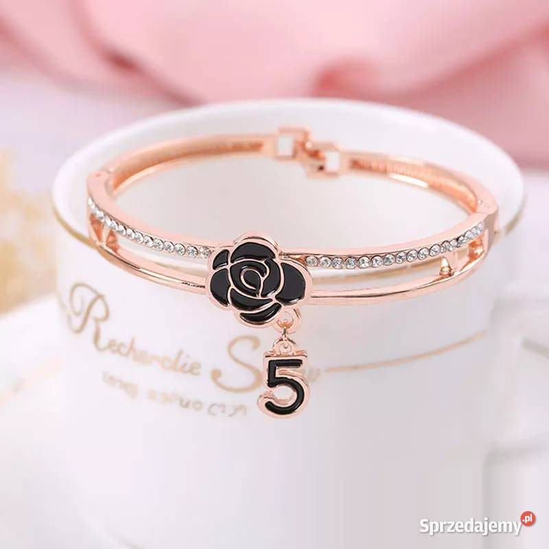 Elegancka bransoletka 5 cyrkonie camelia zachodniopomorskie Kołobrzeg