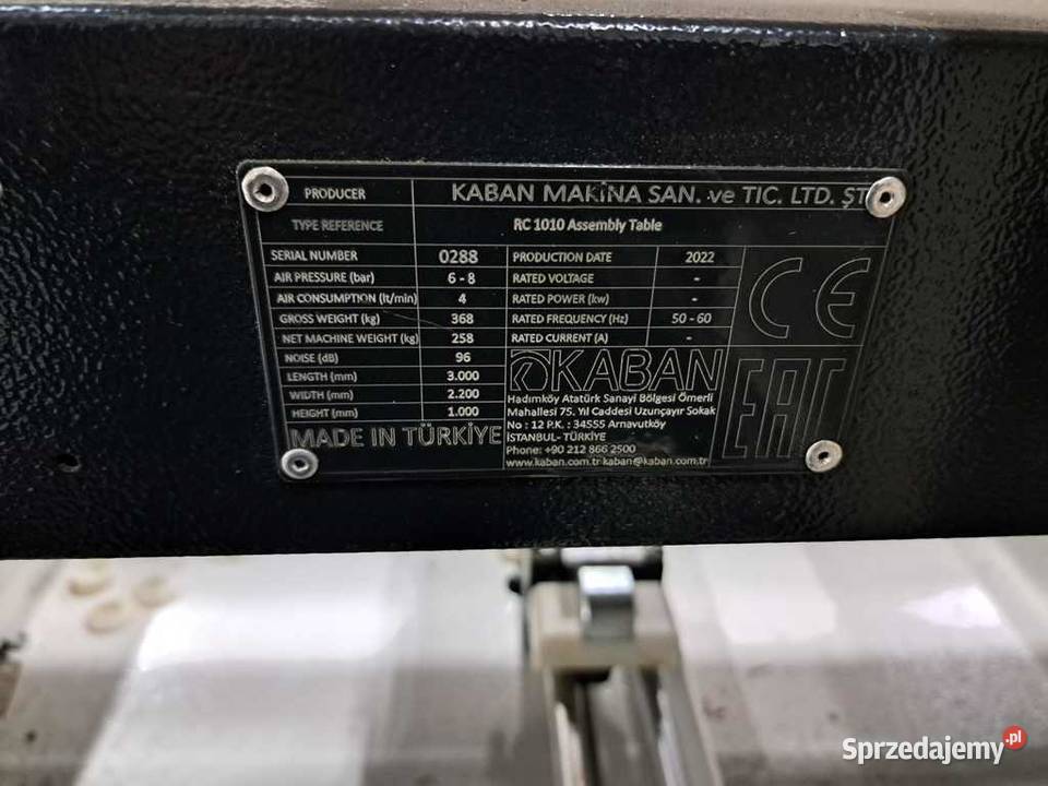 Stół Roboczy okna drzwi 6 sztuk KABAN RC1010 mazowieckie