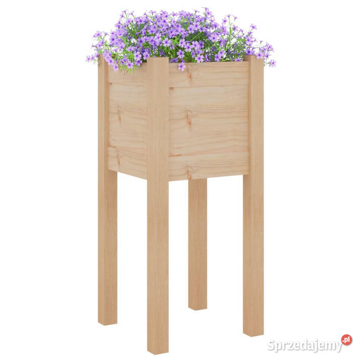 Donice ogrodowe 2 31x31x70 lite drewno sosnowe mazowieckie sprzedam