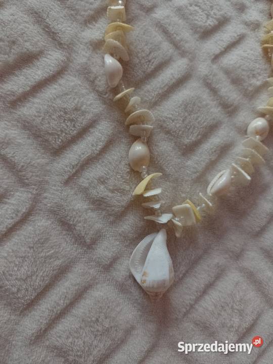 Hiszpańskie korale z Madrytu naszyjnik muszelki Kraków