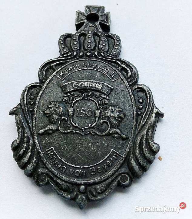 MEDAL 150 KENIG VON BAYRN GLORIA BAVARIA DUŻY