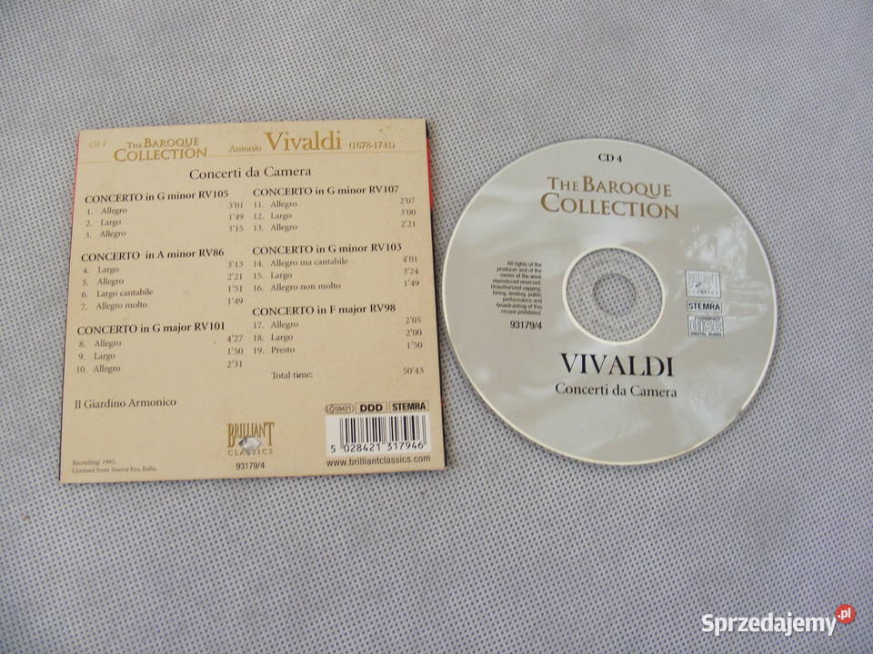 Vivaldi The Baroque Collection CD Oborniki Śląskie