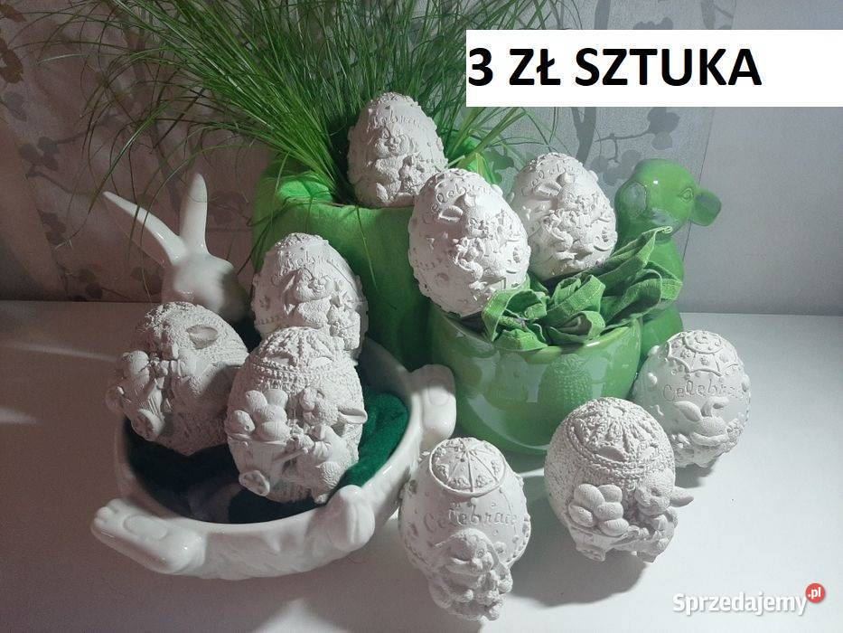 Mini kaczuszka gipsowa baranek gipsowy jajko z Bytom sprzedam