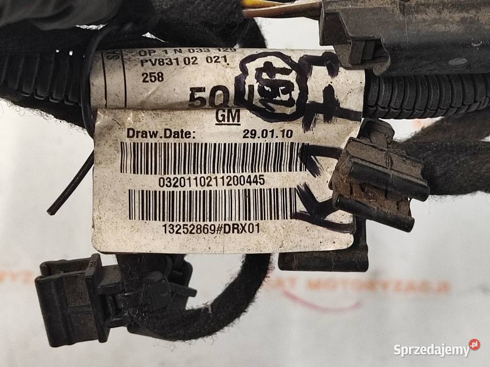 OPEL MERIVA B 11r wiązka PDC tył 13252869 świętokrzyskie Kielce