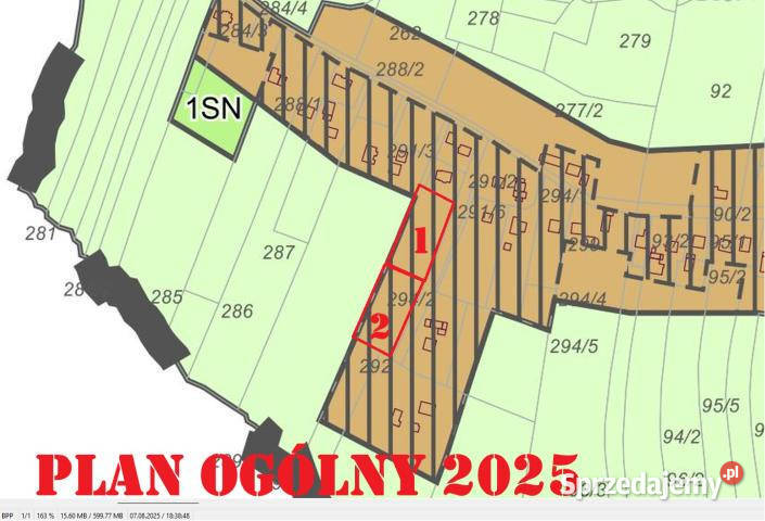sprzedaży gruntu Bieńkowice 3000m2